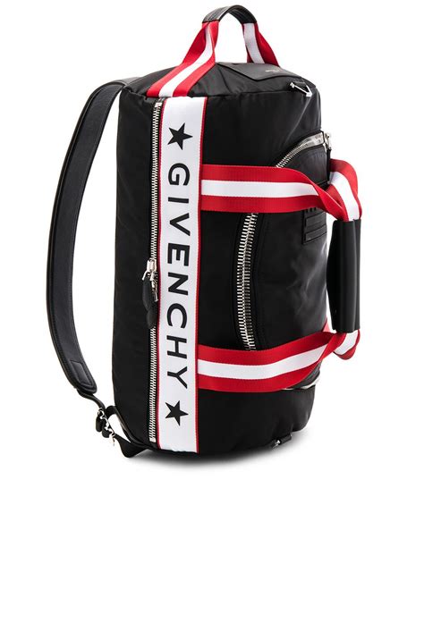 givenchy logo striped backpack-duffel bag|Givenchy Logo Striped Backpack.